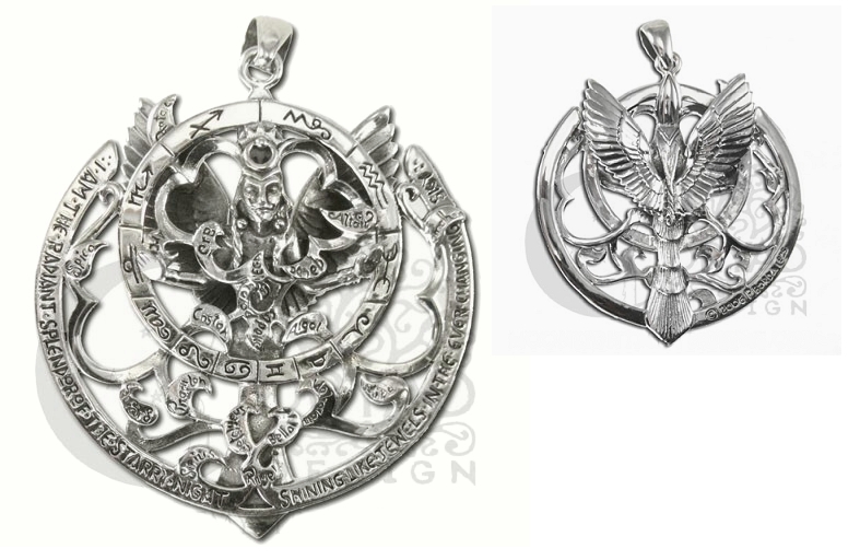 Sterling Silver Queen of Heaven Pendant - Click Image to Close