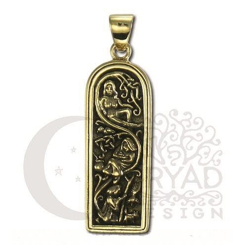 Bronze Maiden Mother & Crone Pendant - Click Image to Close
