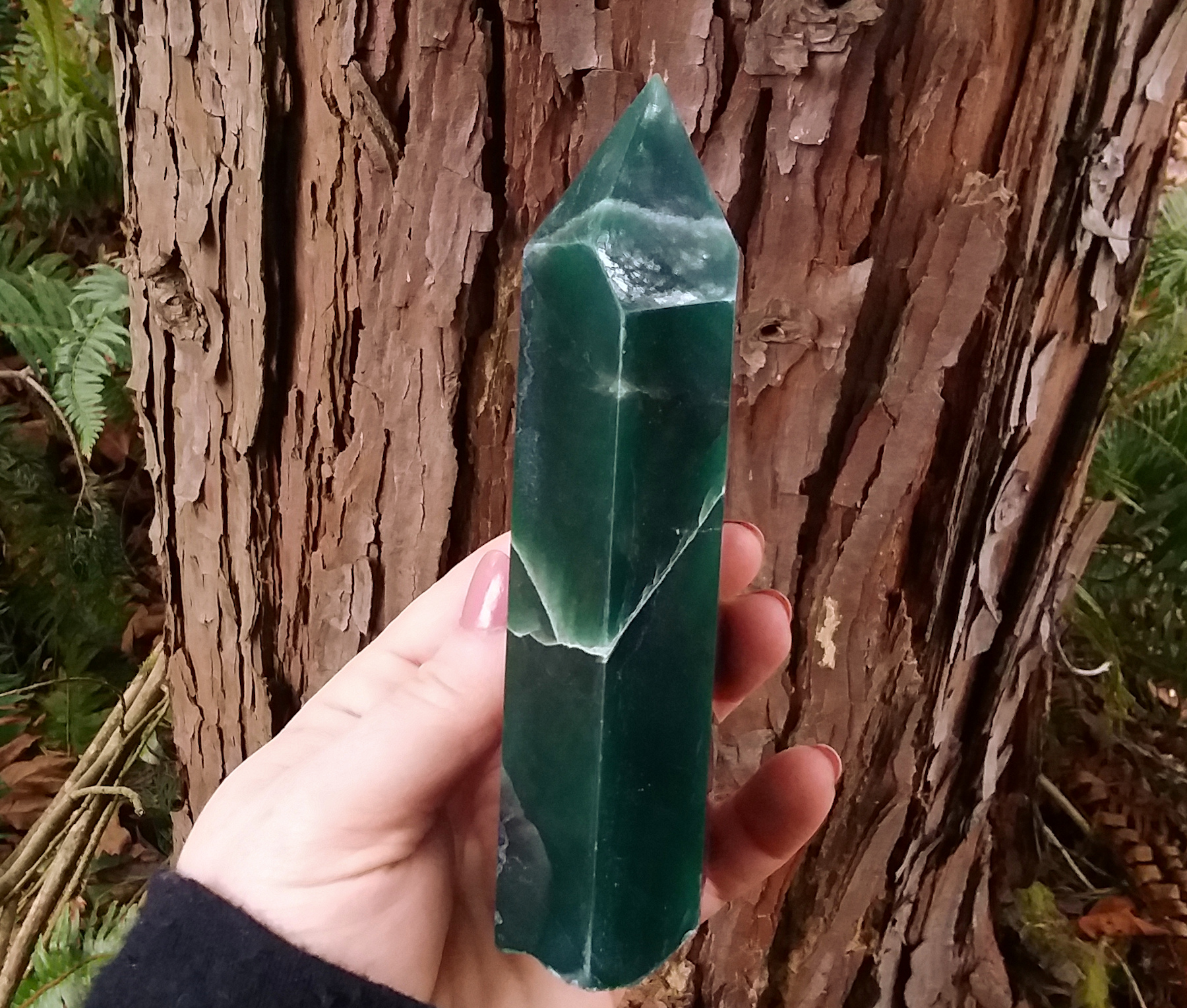Green Aventurine Point 1 lb - Click Image to Close