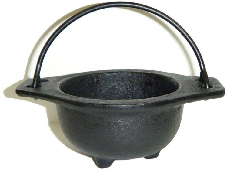 Small Cast Iron Cauldron 3" - Click Image to Close