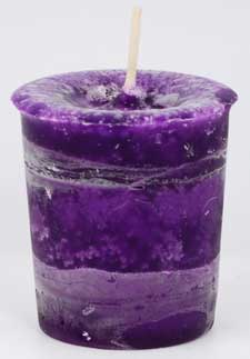 Lavender Herbal Votive Candle (1pc) - Click Image to Close