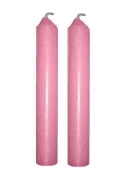 Pink Ritual Chime Candles 4" - Set of 5 pcs - Click Image to Close