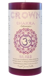 * Chakra Candle - Crown 3x6 - Last One! - Click Image to Close