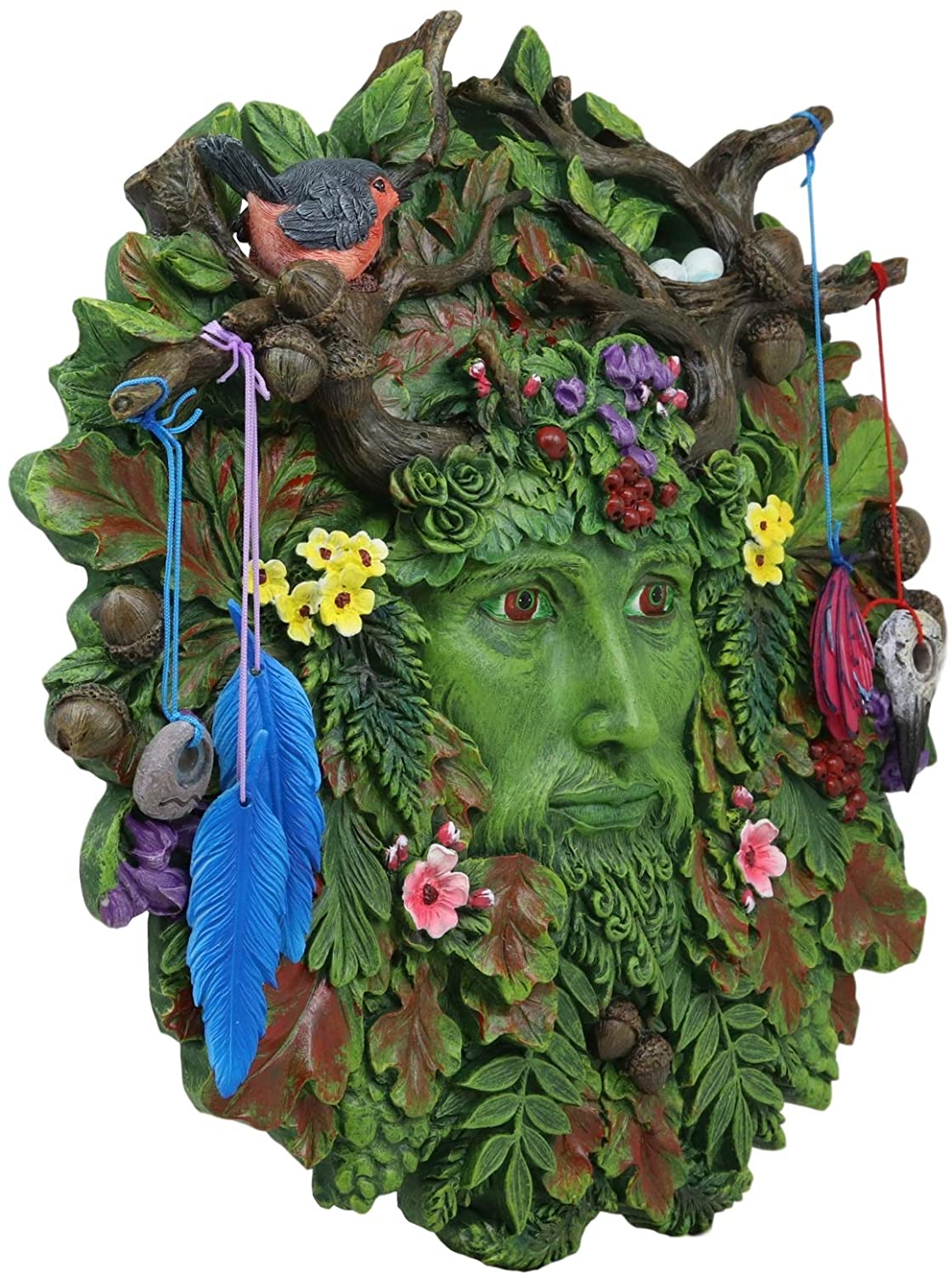 Celtic Greenman God of the Forest Plaque - Click Image to Close