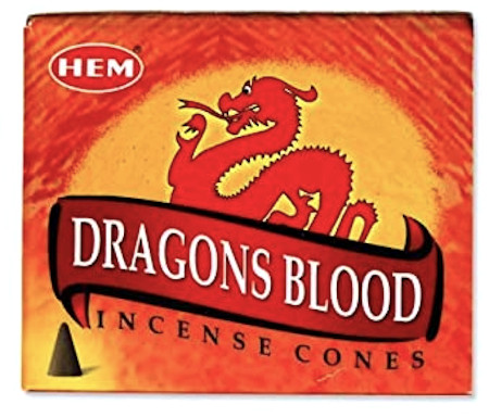 Dragon's Blood HEM Cone Incense - one box of 10pcs - Click Image to Close