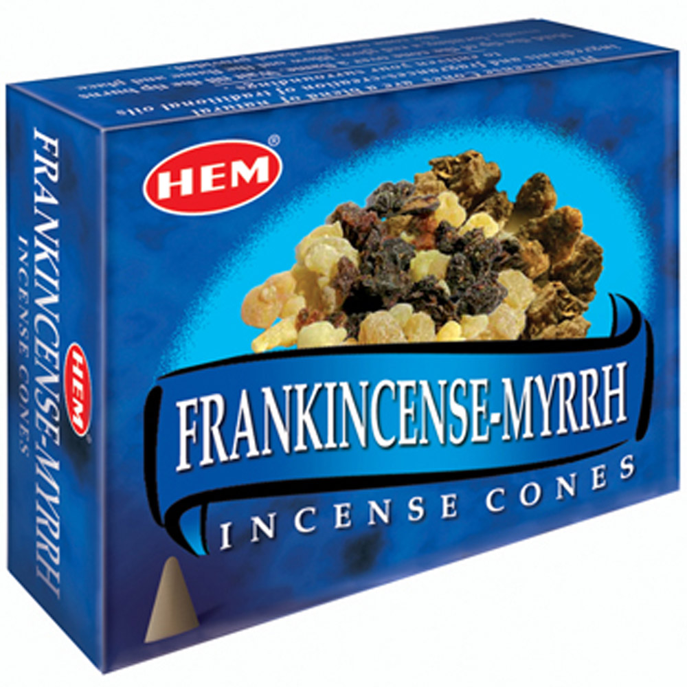 Frankincense & Myrrh HEM Cone Incense - one box of 10pcs