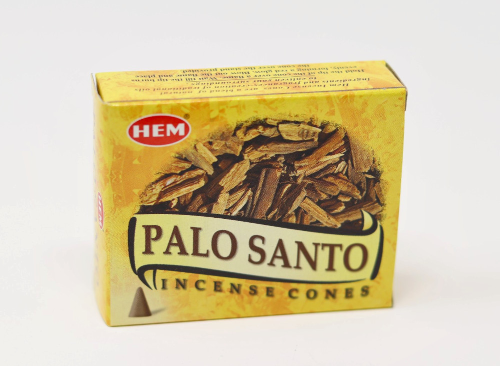 Palo Santa HEM Cone Incense - one box of 10pcs - Click Image to Close