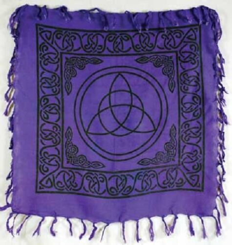 Triquetra Altar Cloth Purple 18"x18" - Click Image to Close