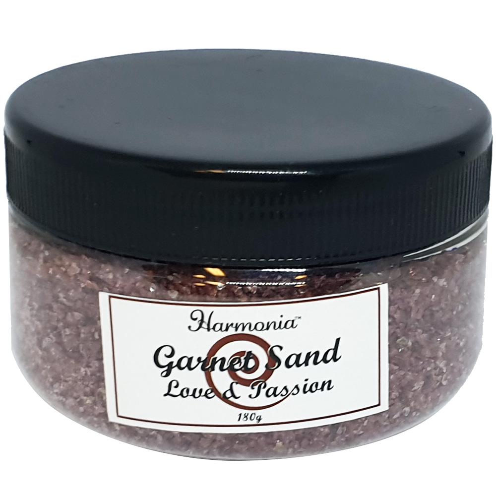 Gemstone Crystal Sand in Jar - Garnet - Click Image to Close