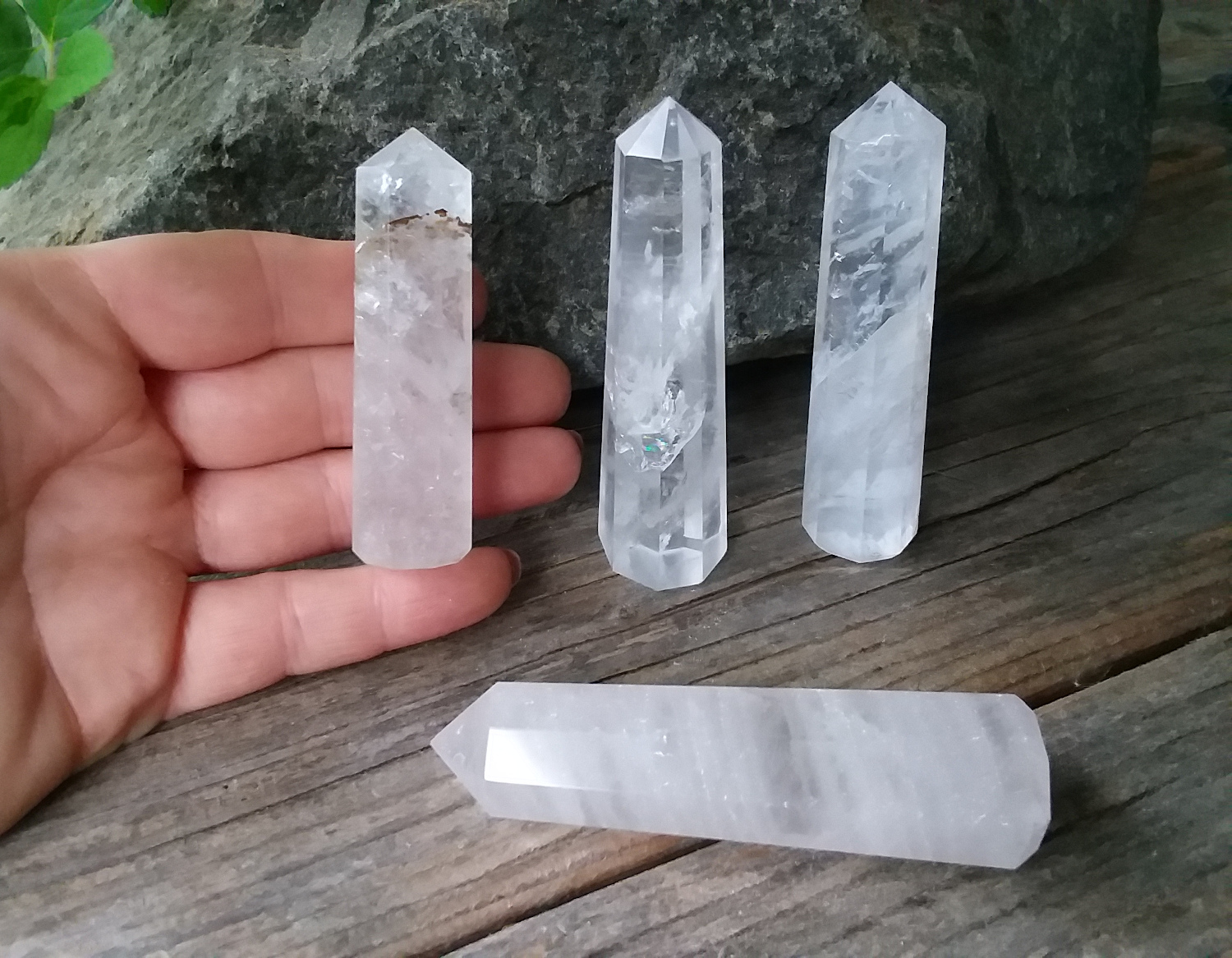 Clear Quartz Crystal point tower - Click Image to Close