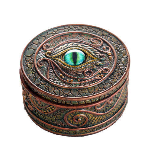 Dragon Eye round trinket box - Click Image to Close