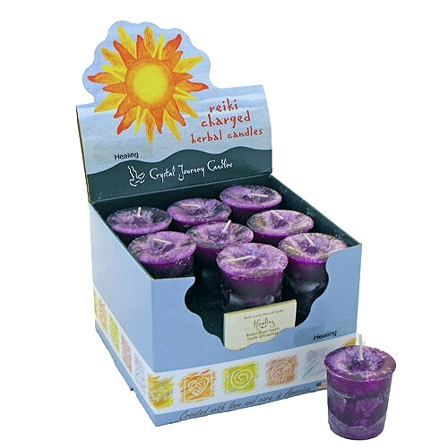Healing Herbal Votive Candle (1pc) - Click Image to Close