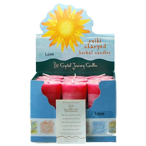 Love Herbal Votive Candle (1pc) - Click Image to Close