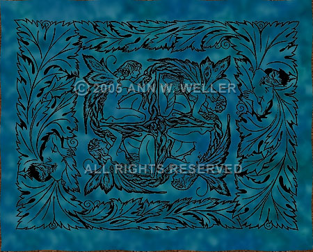 Faerie Braid Tapestry - Queen Sz 83"x93"