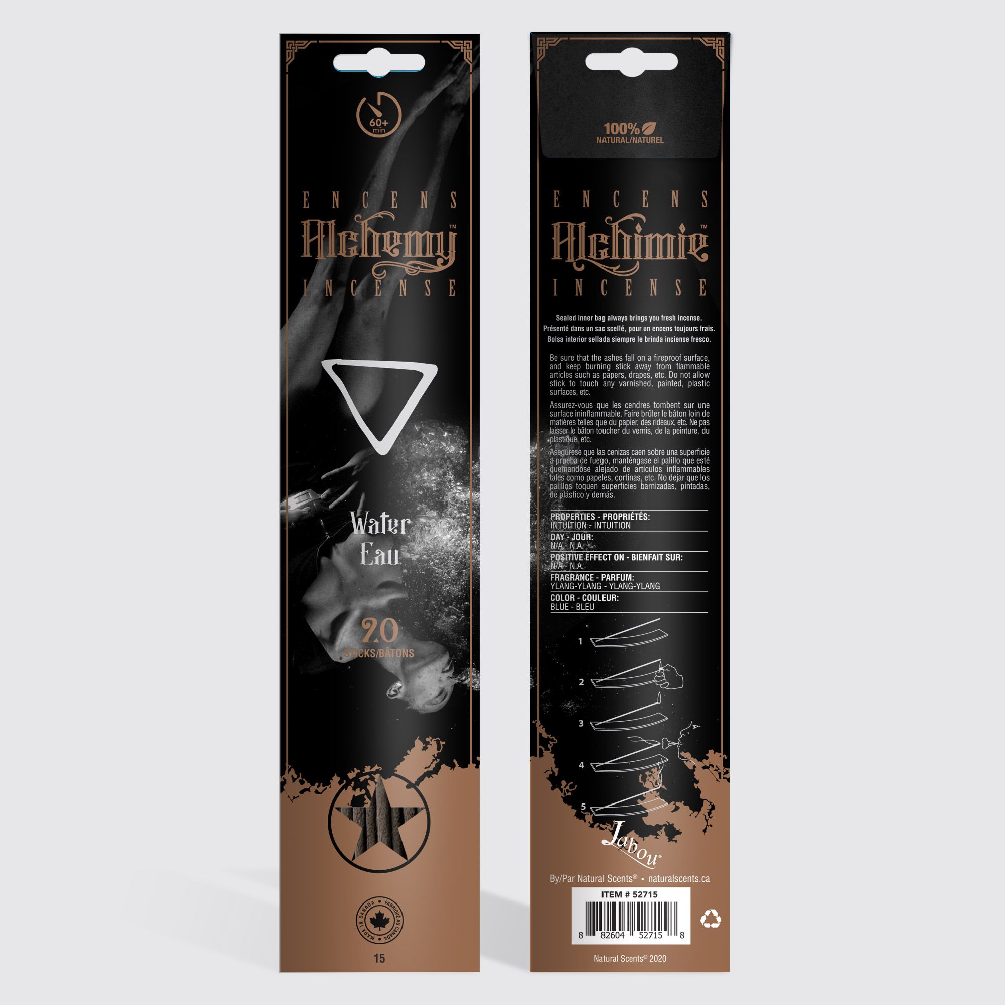 Alchemy Incense 20 sticks - Water - Click Image to Close