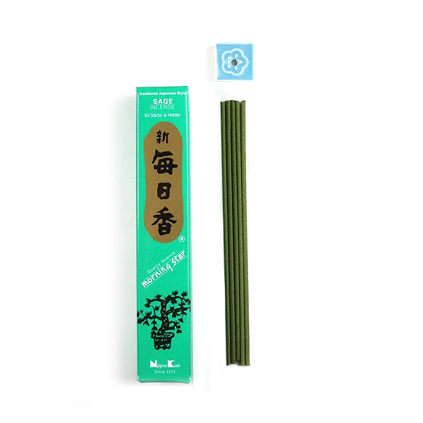 Morning Star Incense - SAGE 50 sticks - Click Image to Close