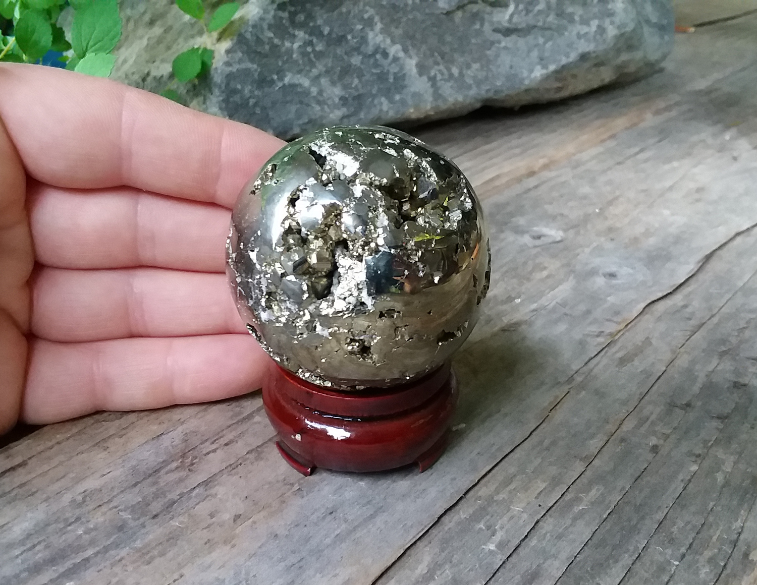 Iron Pyrite Sphere 1.75" - Click Image to Close