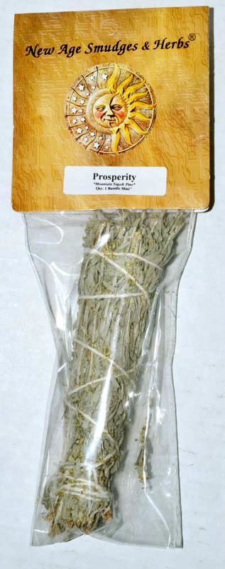 Prosperity Smudge Stick 4" (Pine & Mountain sage) - Click Image to Close