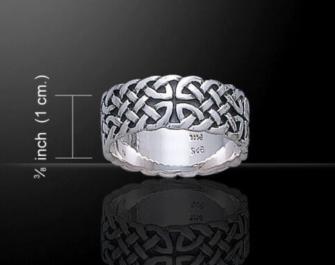 Celtic Knotwork Ring sz8 - Click Image to Close