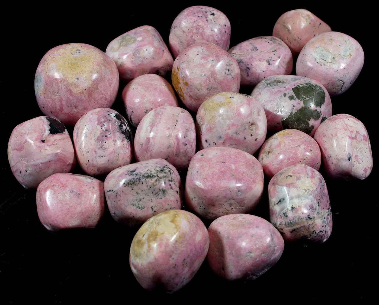 Rhodochrosite Tumbled Stones Large 1"+ - Click Image to Close