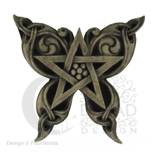 Butterfly Pentacle - Stone Finish