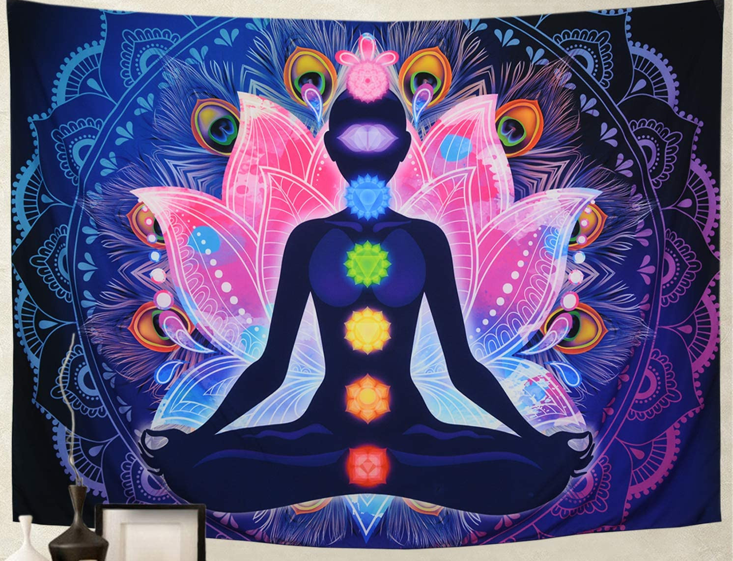 Chakra Mandala Meditation Tapestry