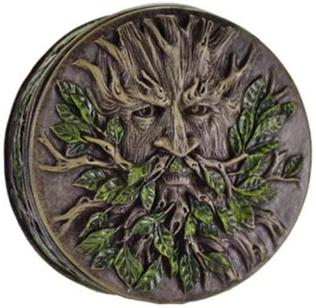 Greenman of the Forest round trinket box