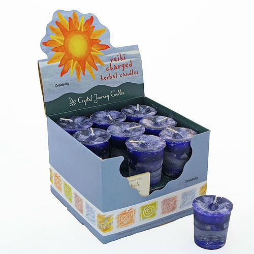 Creativity Herbal Votive Candle (1pc) - Click Image to Close