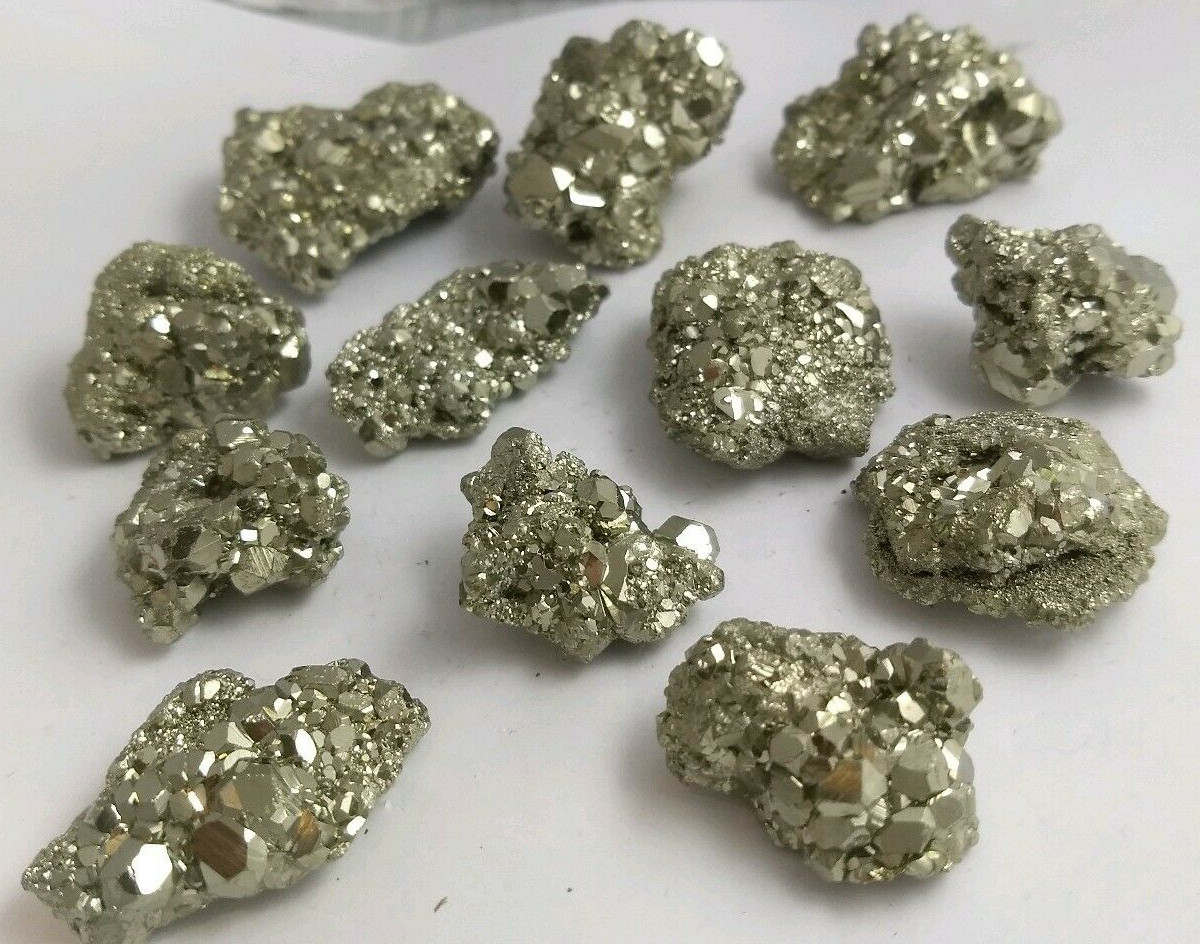 Iron Pyrite cluster from Peru A grade - small 1"