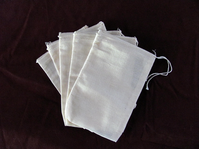 3x5 Muslin Bags - Click Image to Close