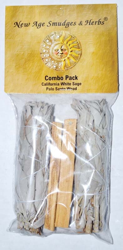 California White Sage & Palo Santo Sticks 4" Combo Pack