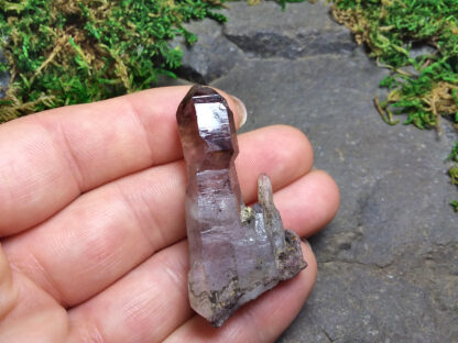 Scepter Smoky Amethyst Isis point cluster with Goethite inclusions