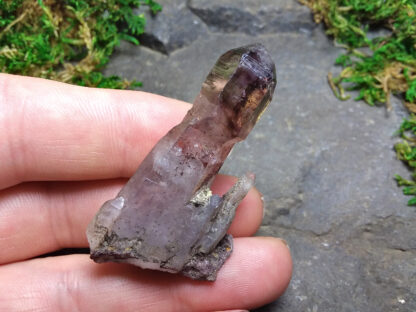 Scepter Smoky Amethyst Isis point cluster with Goethite inclusions - Image 2
