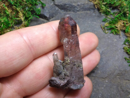 Scepter Smoky Amethyst Isis point cluster with Goethite inclusions - Image 4
