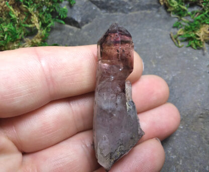 Scepter Smoky Amethyst Isis point cluster with Goethite inclusions - Image 3