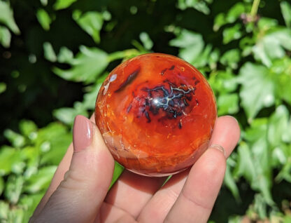 Carnelian sphere 2"  #972 - Image 2